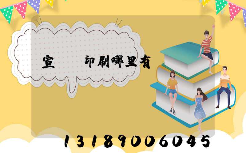宣傳冊印刷哪里有