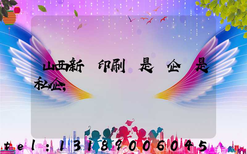 山西新華印刷廠是國企還是私企
