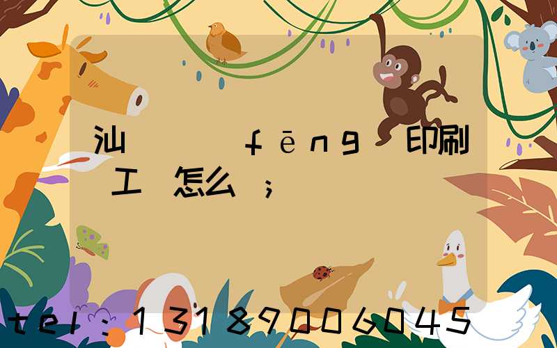汕頭東風(fēng)印刷廠工資怎么樣